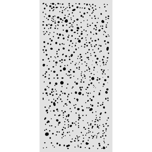 Stamperia Cosmos Thick Stencils 12x25cm Ink Spots by Cristina Radovan (KSTDL174)