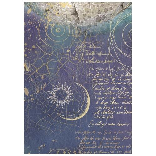 Stamperia Cosmos A6 Rice Paper Backgrounds Selection (8pcs) by Cristina Radovan (DFSAK6060)