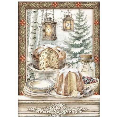 Stamperia White Christmas A6 Mini Rice Paper Selection (8pcs) by Cristina Radovan (DFSA6X10)