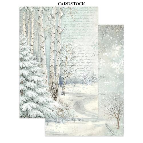 Stamperia White Christmas Junk Journal A5 Focus Points by Cristina Radovan (SBJKS07)
