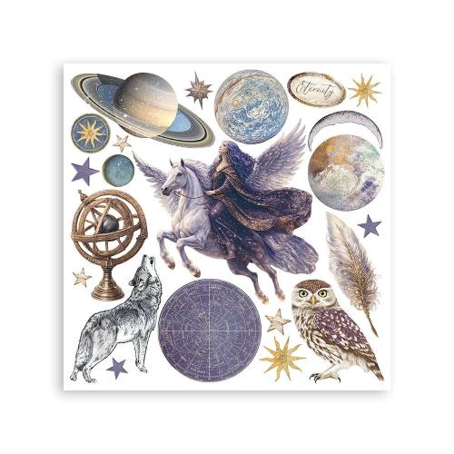 Stamperia Cosmos Rub-On 15,5x15x5cm Assortment (6pcs) by Cristina Radovan (DFLRBX22)