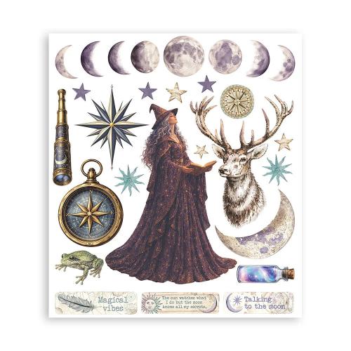 Stamperia Cosmos Rub-On 20,5x23cm Assortment (6pcs) by Cristina Radovan (DFLRBXG14)