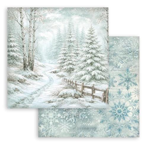 Stamperia White Christmas 12x12 Inch Paper Pack Maxi Background Selection by Cristina Radovan (SBBL191) - Postage as per Actual