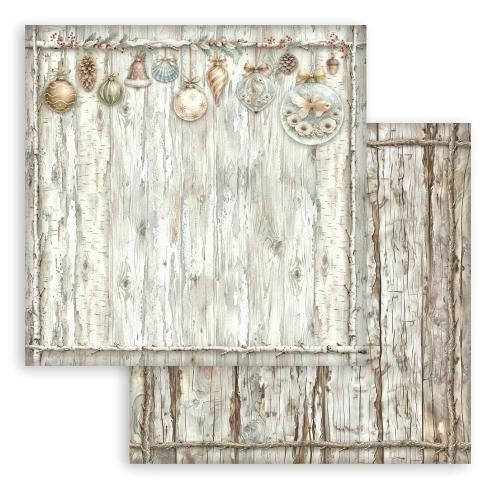 Stamperia White Christmas 8x8 Inch Paper Pack Maxi Background Selection by Cristina Radovan (SBBS147)