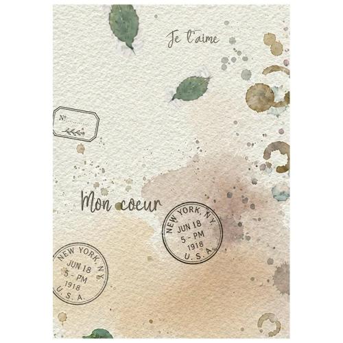 Stamperia Flowers and Poems A6 Rice Paper Backgrounds Selection (8pcs) (DFSAK6062)