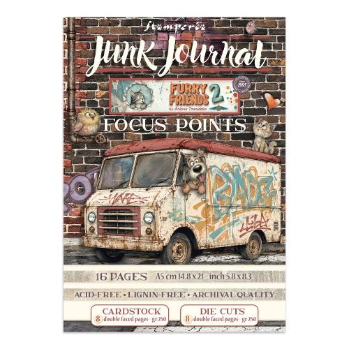 Stamperia Furry Friends 2 Junk Journal A5 Focus Points by Antonis Tzanidakis (SBJKS12)