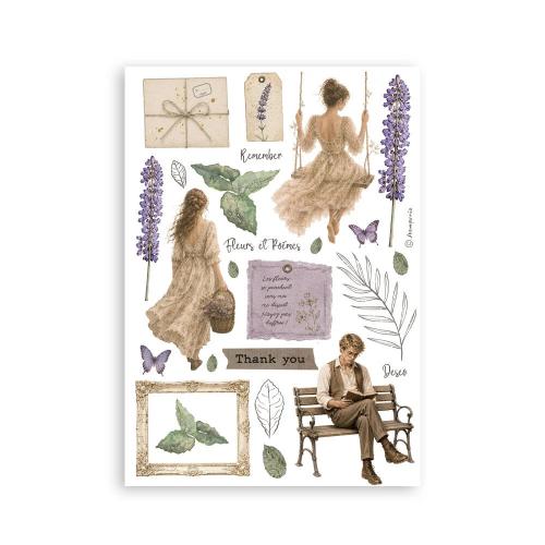 Stamperia Flowers and Poems A5 Washi Pad (8pcs) (SBW37)