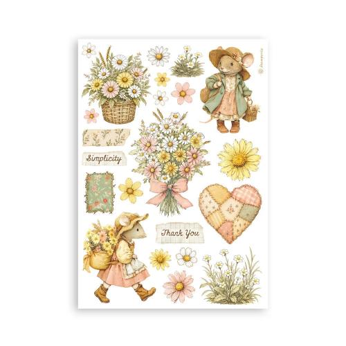 Stamperia Cozy Family A5 Washi Pad (8pcs) (SBW38)