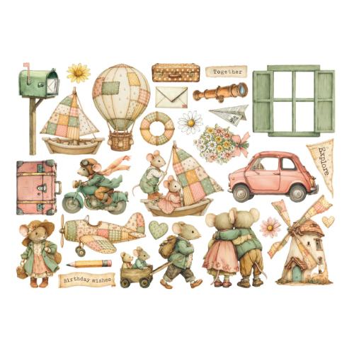 Stamperia Cozy Family Ephemera (DFLCT93)