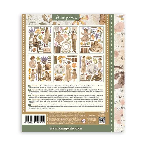 Stamperia Flowers and Poems Rub-On 20,5x23cm Assortment (6pcs) (DFLRBXG16)