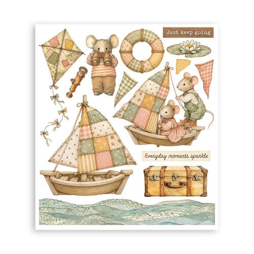 Stamperia Cozy Family Rub-On 20,5x23cm Assortment (6pcs) (DFLRBXG17)
