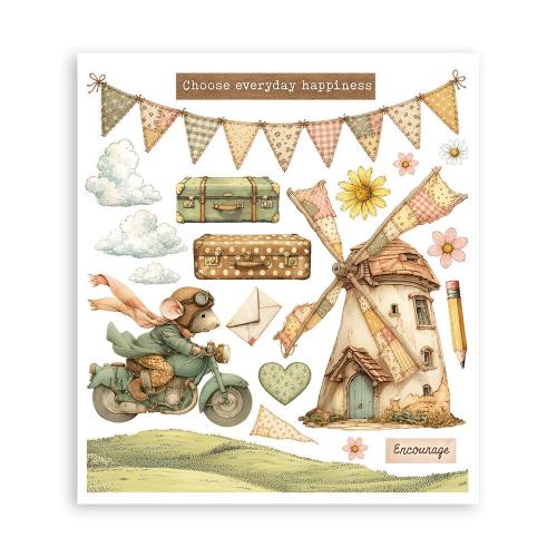 Stamperia Cozy Family Rub-On 20,5x23cm Assortment (6pcs) (DFLRBXG17)
