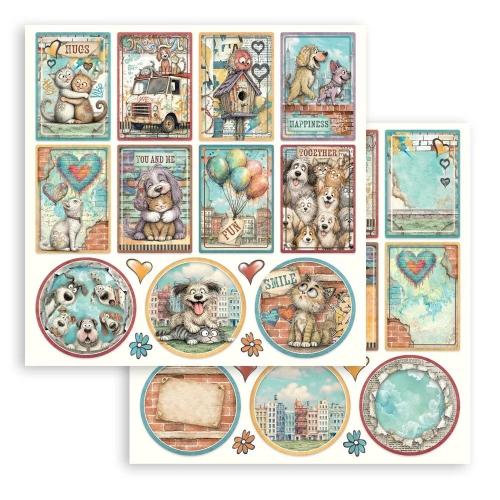 Stamperia Furry Friends 2 12x12 Inch Paper Pack by Antonis Tzanidakis (SBBL194) - Postage as per Actual