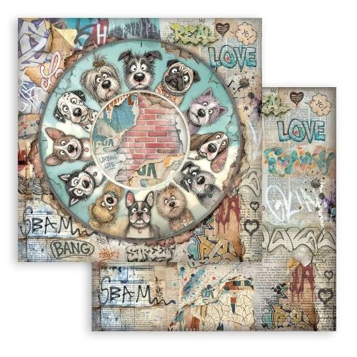 Stamperia Furry Friends 2 8x8 Inch Paper Pack by Antonis Tzanidakis (SBBS150)