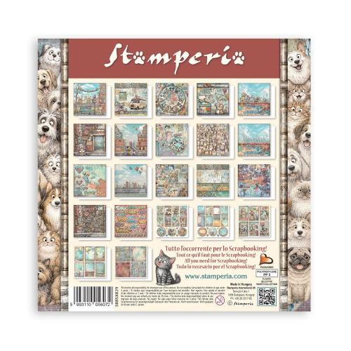 Stamperia Furry Friends 2 8x8 Inch Paper Pack (Single Face) by Antonis Tzanidakis (SBBSXB29)