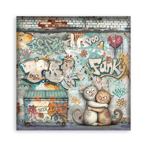 Stamperia Furry Friends 2 8x8 Inch Paper Pack (Single Face) by Antonis Tzanidakis (SBBSXB29)