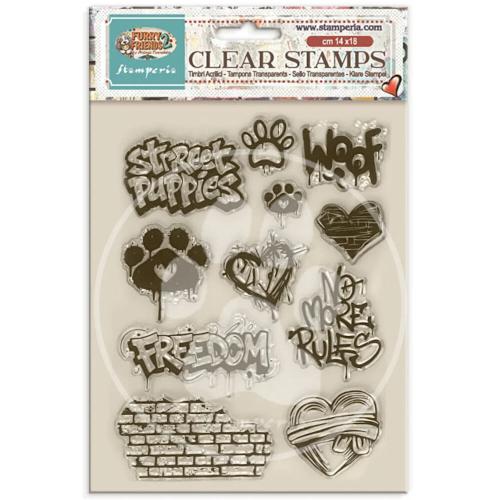 Stamperia Furry Friends 2 Clear Stamps by Antonis Tzanidakis (WTK250)