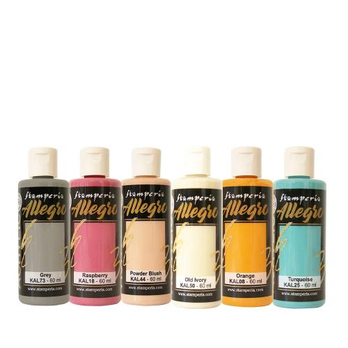 Stamperia Furry Friends 2 Allegro Paint Kit (6pcs) by Antonis Tzanidakis (KALKIT77) - Postage as per Actual