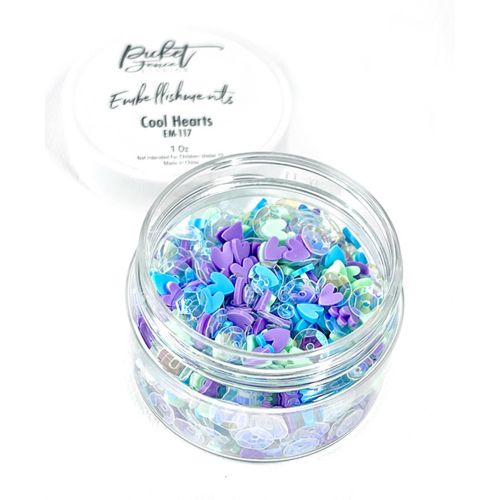 Picket Fence Studios Embellishments Cool Hearts