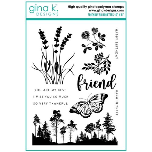 Gina K Designs - STAMPS- Friendly Silhouettes