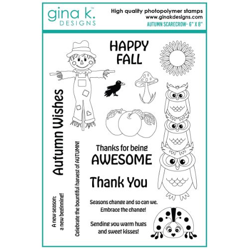 Gina K Designs - STAMPS- Autumn Scarecrow