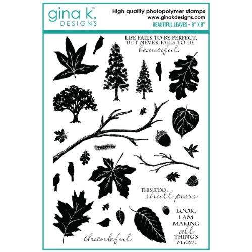 Gina K Designs - STAMPS- Beautiful Leaves