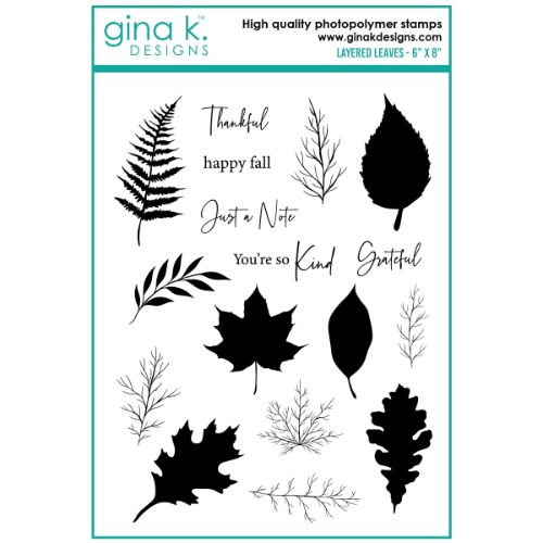 Gina K Designs - STAMPS- Layered Leaves