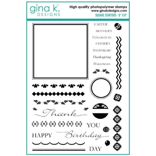Gina K Designs - STAMPS- Square Starters