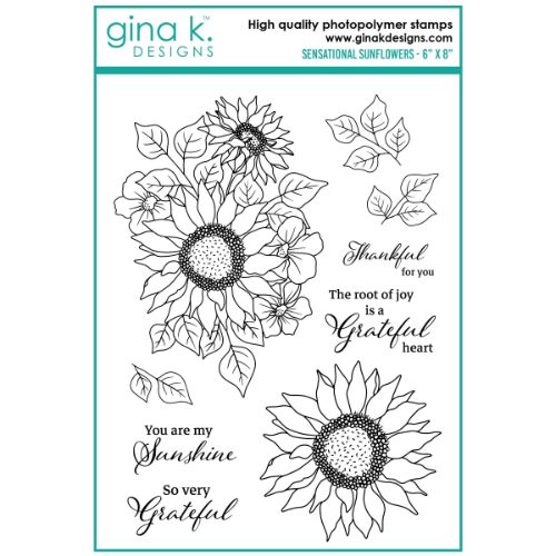 Gina K Designs - STAMPS- Sensational Sunflowers