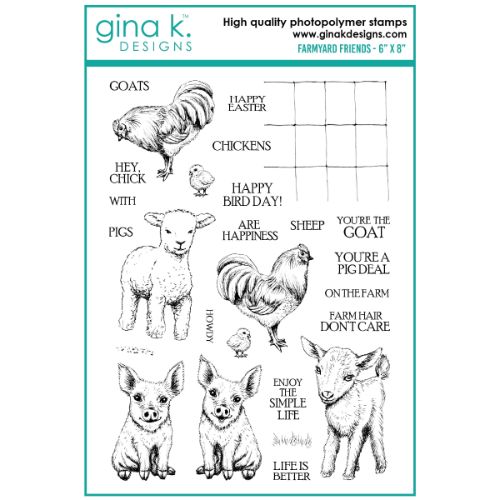 Gina K Designs - STAMPS- Farmyard Friends