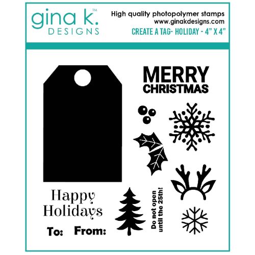 Gina K Designs - STAMPS- Create a Tag- Holiday 