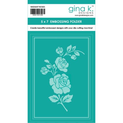 Gina K Designs - EMBOSSING FOLDER: Radiant Roses