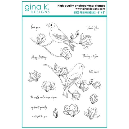 Gina K Designs - STAMPS- Birds and Magnolias
