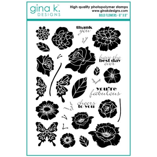 Gina K Designs - STAMPS- Bold Flowers