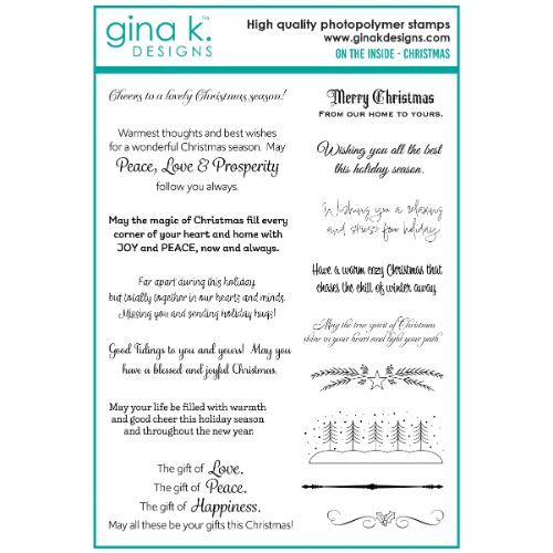 Gina K Designs - STAMPS- On the Inside - Christmas