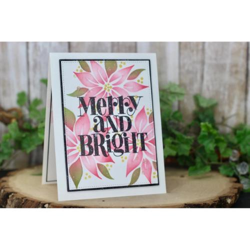 Gina K Designs - STENCIL - Christmas Flower Layering Stencils