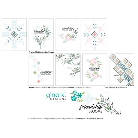 Gina K Designs - STAMPS - Friendship Blooms