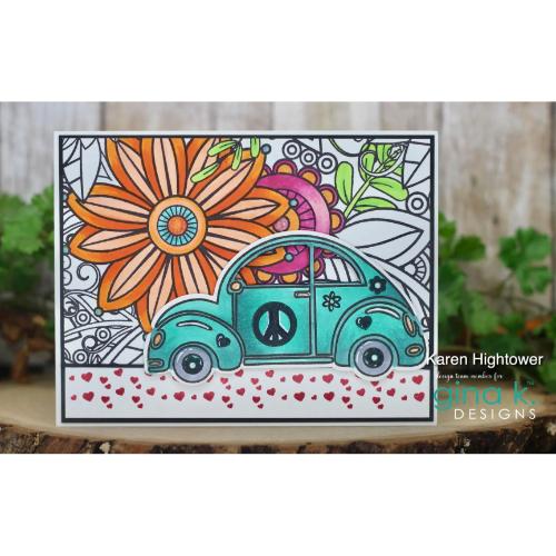 Gina K Designs - STAMPS - Doodle Garden Background Stamp