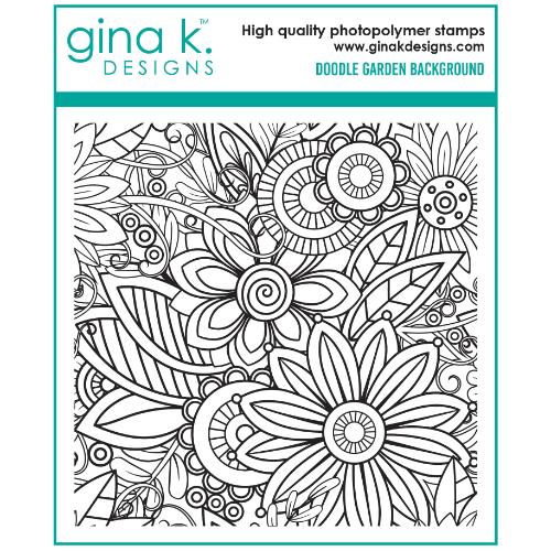 Gina K Designs - STAMPS - Doodle Garden Background Stamp
