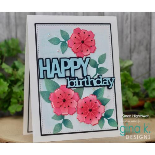Gina K Designs - DIE - Graphic Happy Birthday