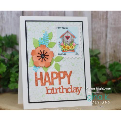 Gina K Designs - DIE - Graphic Happy Birthday