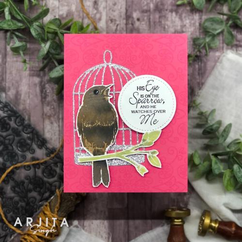 Gina K Designs - STAMPS - Vintage Filigree Background Stamp