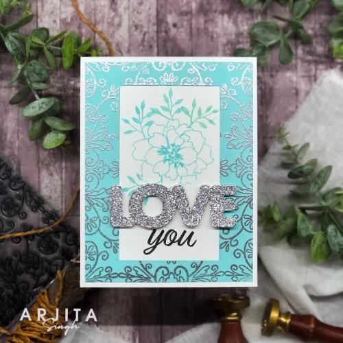 Gina K Designs - STAMPS - Vintage Filigree Background Stamp