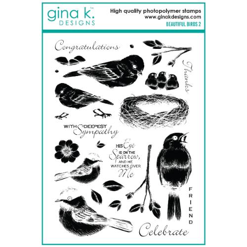 Gina K Designs - STAMPS - Beautiful Birds 2
