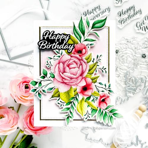 Gina K Designs - STAMPS - Poppies and Peonies