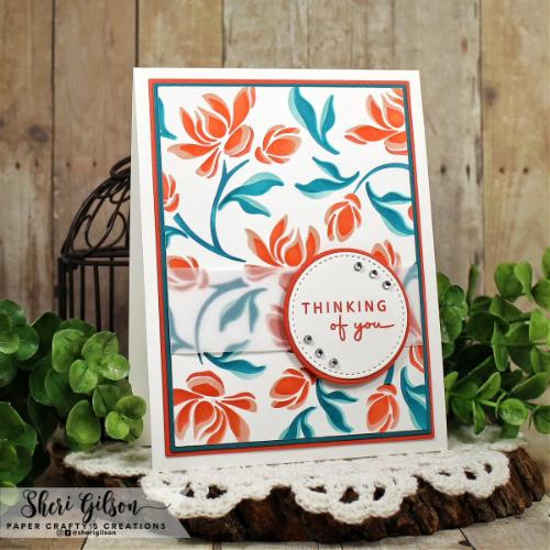 Gina K Designs - STENCIL- Flowering Vine