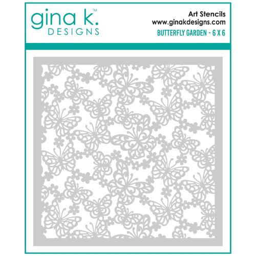 Gina K Designs - STENCIL- Butterfly Garden