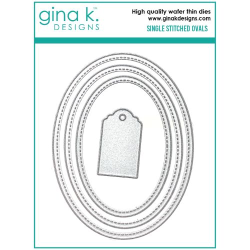 Gina K Designs - DIE- Single Stitched Ovals 
