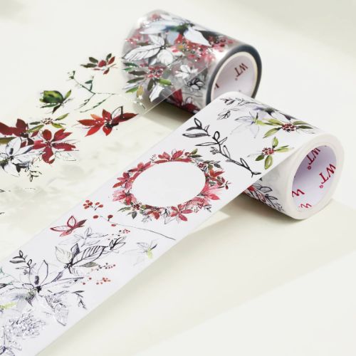 The Washi Tape Shop - Poinsettia Wide - PET Tape