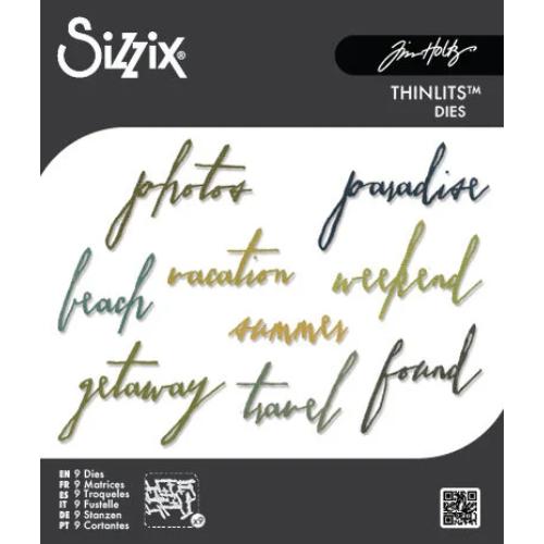 Sizzix Thinlits Die by Tim Holtz Handwritten Vacation (9pcs) (661286)